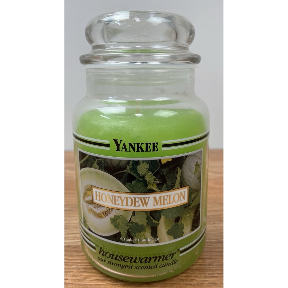 Yankee Candle Honeydew Melon Black Band Discontinued Scent 22oz NEW